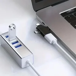 Applicable To Apple Huawei Typec Adapter OTG 3-in-1 Tablet Reading U Disk Mouse USB3.0 Converter