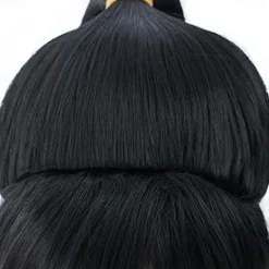 Apply to Wreck-it Ralph Vanellope Von Schweetz Cosplay Wig Vanellope Von Schweetz Black High Ponytail Anime Prop Wigs Halloween Wigs