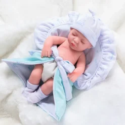 11.8"(Approx.30cm) Doll Reborn Baby Doll lifelike Cute Non Toxic Creative Vinyl with Clothes and Accessories for Girls' Birthday and Festival Gifts