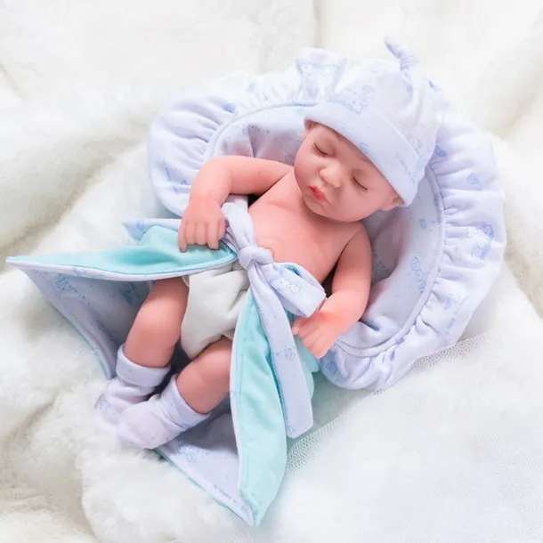 11.8"(Approx.30cm) Doll Reborn Baby Doll lifelike Cute Non Toxic Creative Vinyl with Clothes and Accessories for Girls' Birthday and Festival Gifts