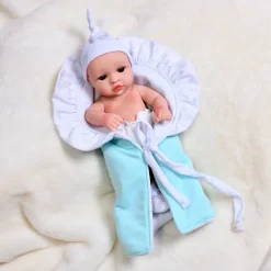 11.8"(Approx.30cm) Doll Reborn Baby Doll lifelike Cute Non Toxic Creative Vinyl with Clothes and Accessories for Girls' Birthday and Festival Gifts