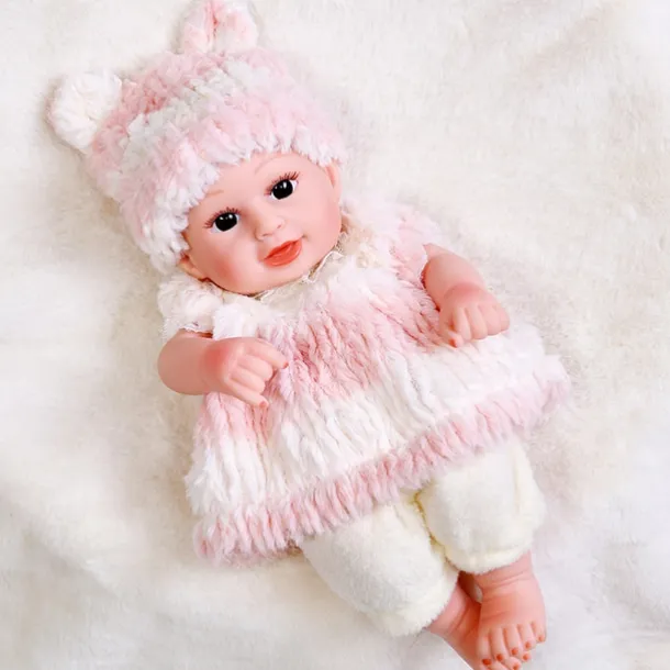 11.8"(Approx.30cm) Doll Reborn Baby Doll lifelike Cute Non Toxic Creative Vinyl with Clothes and Accessories for Girls' Birthday and Festival Gifts