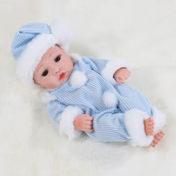 11.8"(Approx.30cm) Doll Reborn Baby Doll lifelike Cute Non Toxic Creative Vinyl with Clothes and Accessories for Girls' Birthday and Festival Gifts