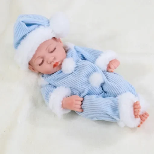 11.8"(Approx.30cm) Doll Reborn Baby Doll lifelike Cute Non Toxic Creative Vinyl with Clothes and Accessories for Girls' Birthday and Festival Gifts