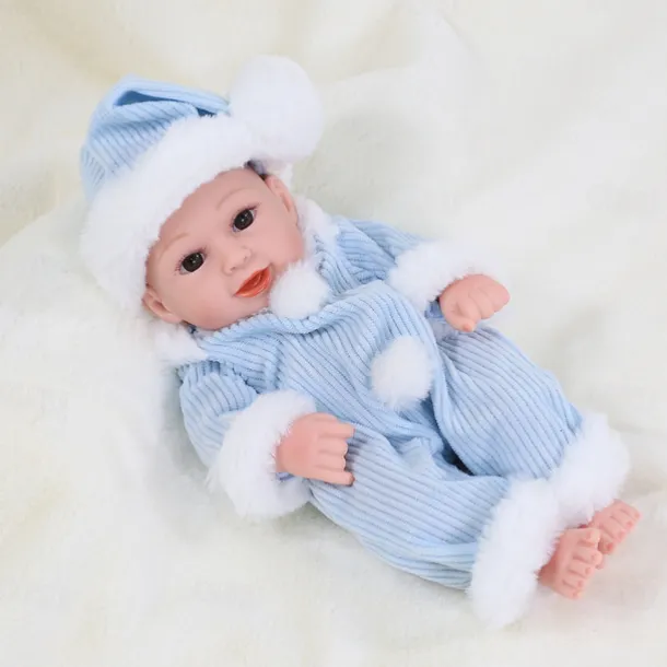 11.8"(Approx.30cm) Doll Reborn Baby Doll lifelike Cute Non Toxic Creative Vinyl with Clothes and Accessories for Girls' Birthday and Festival Gifts