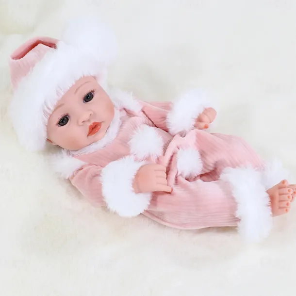 11.8"(Approx.30cm) Doll Reborn Baby Doll lifelike Cute Non Toxic Creative Vinyl with Clothes and Accessories for Girls' Birthday and Festival Gifts