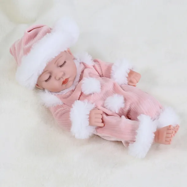 11.8"(Approx.30cm) Doll Reborn Baby Doll lifelike Cute Non Toxic Creative Vinyl with Clothes and Accessories for Girls' Birthday and Festival Gifts