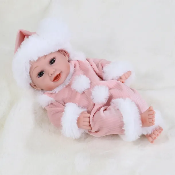 11.8"(Approx.30cm) Doll Reborn Baby Doll lifelike Cute Non Toxic Creative Vinyl with Clothes and Accessories for Girls' Birthday and Festival Gifts