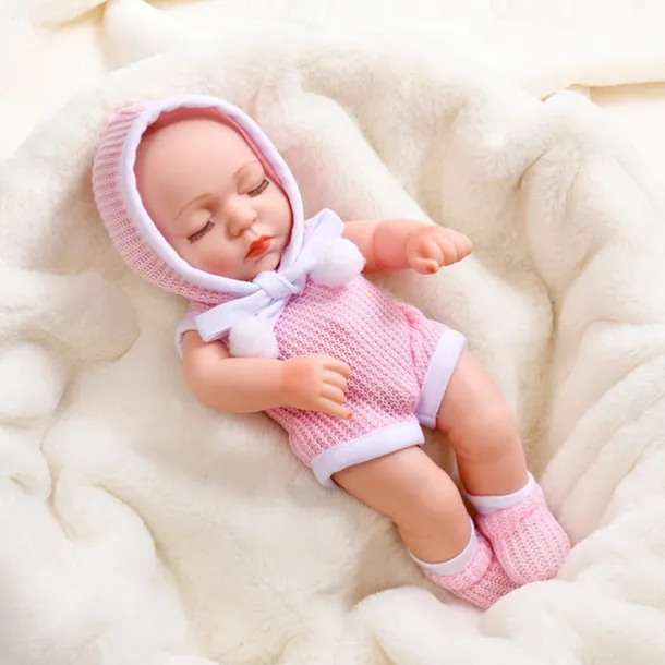 11.8"(Approx.30cm) Doll Reborn Baby Doll lifelike Cute Non Toxic Creative Vinyl with Clothes and Accessories for Girls' Birthday and Festival Gifts