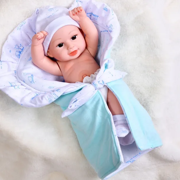 11.8"(Approx.30cm) Doll Reborn Baby Doll lifelike Cute Non Toxic Creative Vinyl with Clothes and Accessories for Girls' Birthday and Festival Gifts