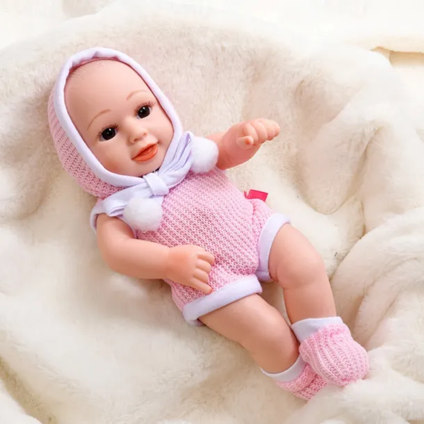 11.8"(Approx.30cm) Doll Reborn Baby Doll lifelike Cute Non Toxic Creative Vinyl with Clothes and Accessories for Girls' Birthday and Festival Gifts