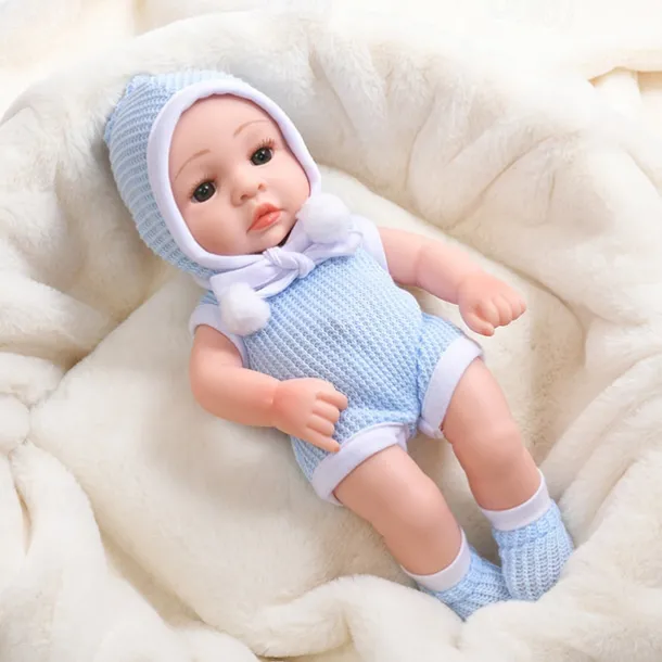 11.8"(Approx.30cm) Doll Reborn Baby Doll lifelike Cute Non Toxic Creative Vinyl with Clothes and Accessories for Girls' Birthday and Festival Gifts