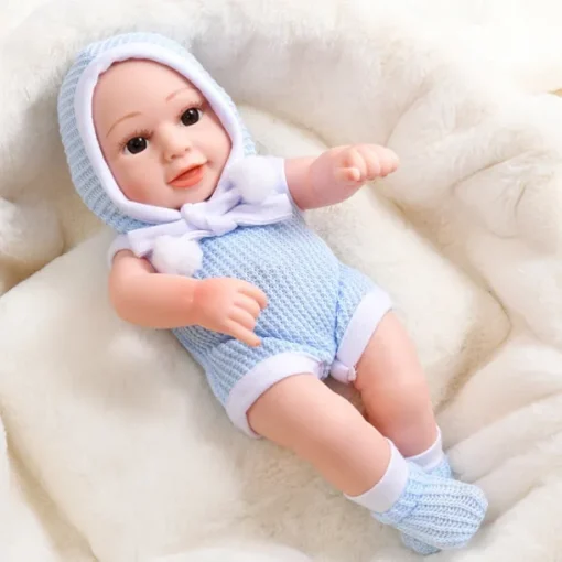 11.8"(Approx.30cm) Doll Reborn Baby Doll lifelike Cute Non Toxic Creative Vinyl with Clothes and Accessories for Girls' Birthday and Festival Gifts