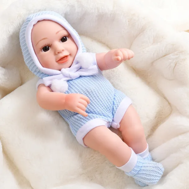 11.8"(Approx.30cm) Doll Reborn Baby Doll lifelike Cute Non Toxic Creative Vinyl with Clothes and Accessories for Girls' Birthday and Festival Gifts