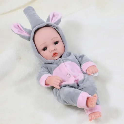 11.8"(Approx.30cm) Doll Reborn Baby Doll lifelike Cute Non Toxic Creative Vinyl with Clothes and Accessories for Girls' Birthday and Festival Gifts