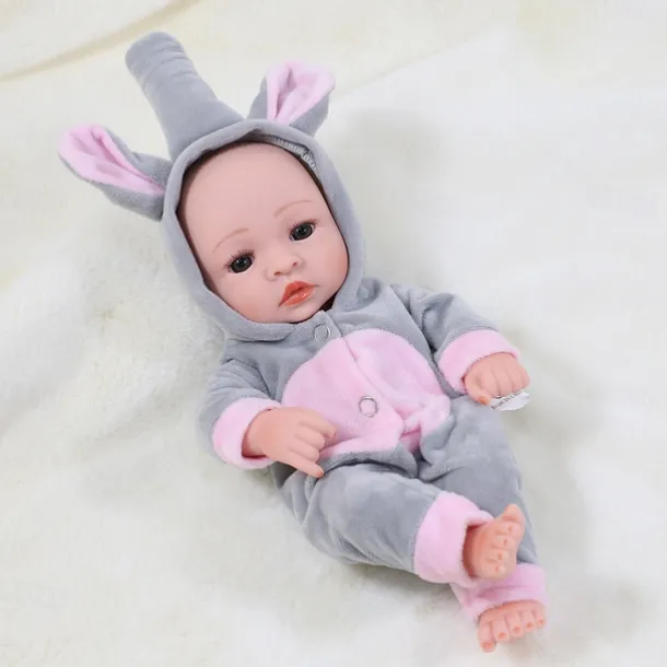 11.8"(Approx.30cm) Doll Reborn Baby Doll lifelike Cute Non Toxic Creative Vinyl with Clothes and Accessories for Girls' Birthday and Festival Gifts