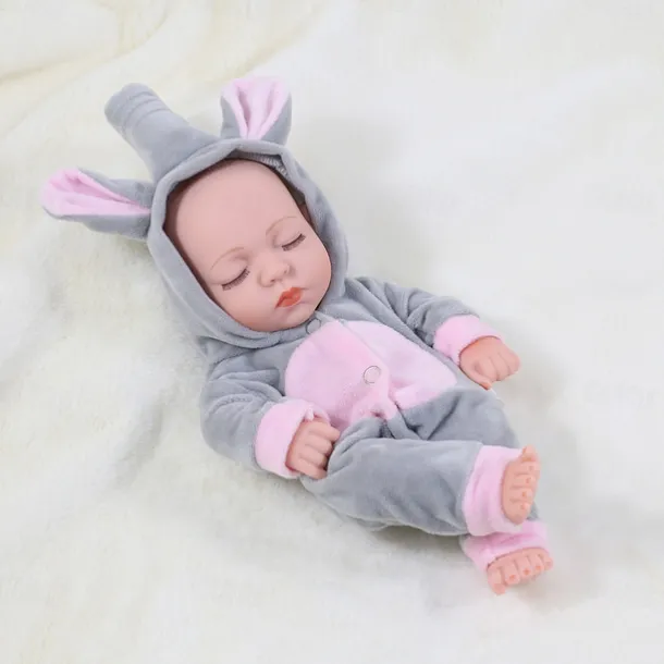 11.8"(Approx.30cm) Doll Reborn Baby Doll lifelike Cute Non Toxic Creative Vinyl with Clothes and Accessories for Girls' Birthday and Festival Gifts