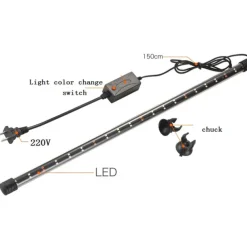 Aquarium Light LED Waterproof Fish Tank Light Underwater Fish Lamp Aquariums Decor Lighting Plant Grow Lamp 220-240V
