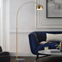 Arc Lamp - Height Adjustable 170 cm E26 Black Gold Arc Lamp, Floor Lamp Warm White Arc Floor Lamp 110-240V