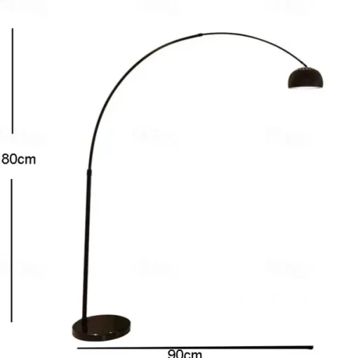 Arc Lamp - Height Adjustable 170 cm E26 Black Gold Arc Lamp, Floor Lamp Warm White Arc Floor Lamp 110-240V