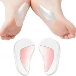 Arch Support Insoles For Flat Feet (Suitable Night And Home Use And Replace Them Regularly) Gel Arch Inserts For Plantar Fasciitis Adhesive Arch Pads For Pressure And Foot Pain Relief