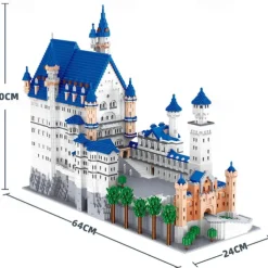 Architecture Neuschwanstein Castle Micro Building Blocks Set11810PCS - World Famous Architectural Model Toys Gifts for Kids and Adults