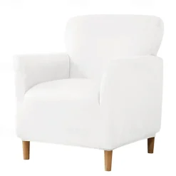 Armchair Slipcover,Stretch Velvet Armchair Cover Soft Chair Covers with Arms for Living Room Furniture Protector