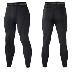 Arsuxeo Men's Compression Pants Running Tights Leggings Base Layer Athletic Athleisure Fall Polyester Breathable Quick Dry Moisture Wicking Soft Compression Fitness Gym Workout Running Sportswear