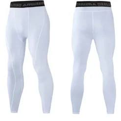 Arsuxeo Men's Compression Pants Running Tights Leggings Base Layer Athletic Athleisure Fall Polyester Breathable Quick Dry Moisture Wicking Soft Compression Fitness Gym Workout Running Sportswear