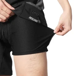 Arsuxeo Men's Cycling Shorts Cycling MTB Shorts Bike Shorts Bike Baggy Shorts MTB Shorts Form Fit Mountain Bike MTB Road Bike Cycling Sports 3D Pad Cycling Anatomic Design Front Zipper Black Army