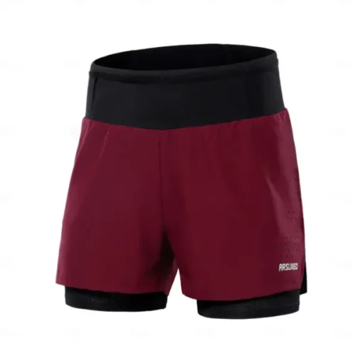 Arsuxeo Men's Running Shorts Gym Shorts Yoga Shorts Pocket 2 in 1 Sporty Side Hollow Out Bottoms Outdoor Sports & Outdoor Athletic Fall Breathable Quick Dry Soft Reflective Strips Yoga Fitness Gym