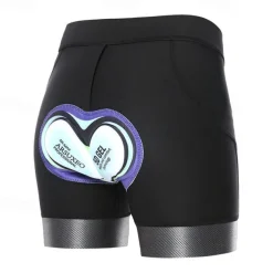 Arsuxeo Women's Bike Shorts Cycling Padded Shorts Bike Shorts Padded Shorts / Chamois Slim Fit Sports Breathable Quick Dry High Elasticity Comfortable Black Navy Blue Clothing Apparel Bike Wear