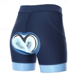 Arsuxeo Women's Bike Shorts Cycling Padded Shorts Bike Shorts Padded Shorts / Chamois Slim Fit Sports Breathable Quick Dry High Elasticity Comfortable Black Navy Blue Clothing Apparel Bike Wear