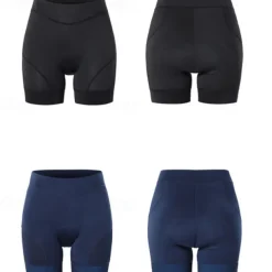 Arsuxeo Women's Bike Shorts Cycling Padded Shorts Bike Shorts Padded Shorts / Chamois Slim Fit Sports Breathable Quick Dry High Elasticity Comfortable Black Navy Blue Clothing Apparel Bike Wear