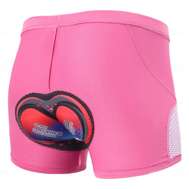 Arsuxeo Women's Cycling Road Shorts Cycling Underwear Shorts Cycling Pants Bike Shorts Padded Shorts / Chamois Form Fit Mountain Bike MTB Road Bike Cycling Sports Stars Reduces Chafing Wicking