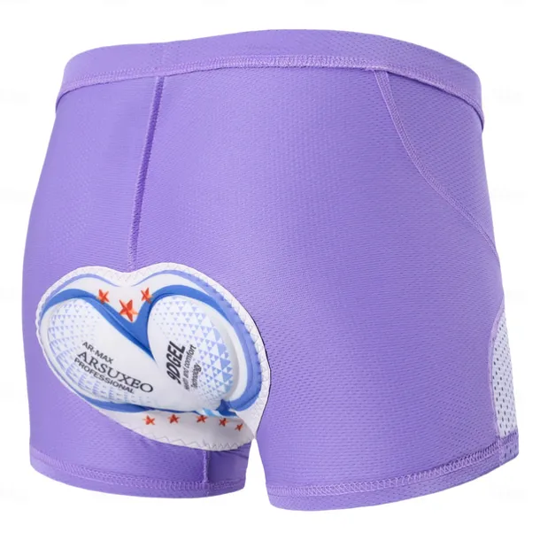 Arsuxeo Women's Cycling Road Shorts Cycling Underwear Shorts Cycling Pants Bike Shorts Padded Shorts / Chamois Form Fit Mountain Bike MTB Road Bike Cycling Sports Stars Reduces Chafing Wicking
