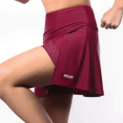 Arsuxeo Women's Cycling Skort Skirt Cycling Padded Shorts Bike Skirt Padded Shorts / Chamois Form Fit Mountain Bike MTB Road Bike Cycling Sports 3D Pad Cycling Wicking Comfortable Burgundy Dark Blue