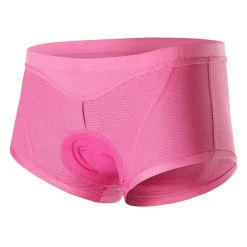Arsuxeo Women's Cycling Under Shorts Winter Summer Coolmax® Silicon Polyester Black Pink Solid Color Bike Shorts Underwear Shorts Padded Shorts / Chamois 3D Pad Breathable Anatomic Design Quick Dry