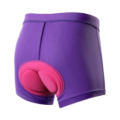 Arsuxeo Women's Cycling Under Shorts Cycling Padded Shorts Bike Underwear Shorts Padded Shorts Chamois Bottoms Sports Spandex Purple Fuchsia Blue Mountain Bike MTB Road Bike Cycling Clothing