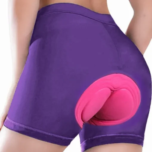 Arsuxeo Women's Cycling Under Shorts Cycling Padded Shorts Bike Underwear Shorts Padded Shorts Chamois Bottoms Sports Spandex Purple Fuchsia Blue Mountain Bike MTB Road Bike Cycling Clothing
