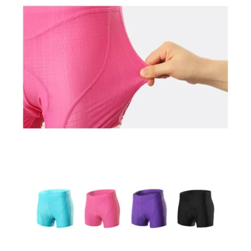 Arsuxeo Women's Cycling Under Shorts Cycling Padded Shorts Bike Underwear Shorts Padded Shorts Chamois Bottoms Sports Spandex Purple Fuchsia Blue Mountain Bike MTB Road Bike Cycling Clothing