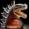 Art Statue, 330ML Whiskey Decanter Bottle Glass, Walking Dinosaur Monster Statue, Dinosaur Monster Whiskey Decanter, for Father and Boyfriend