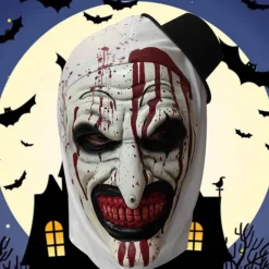 Art the Clown Halloween Mask Halloween Props Halloween Horror Scary Costume Adults' Men's Women's Unisex Halloween Carnival Easy Halloween Costumes Dress Up