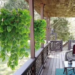 Artificial Hanging Vines, Fake Monstera Leafs Vine Jungle Leaf Plants Tropical Leaves Rattan For Houseplants Indoor Home Kitchen Garden Outdoor Wall, Wedding Decoration