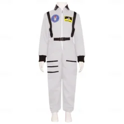 Astronaut Group Couple Costume Cosplay Costume Onesie Costume Jumpsuits Orange For Kings Day Halloween Carnival Adults Kids Unisex