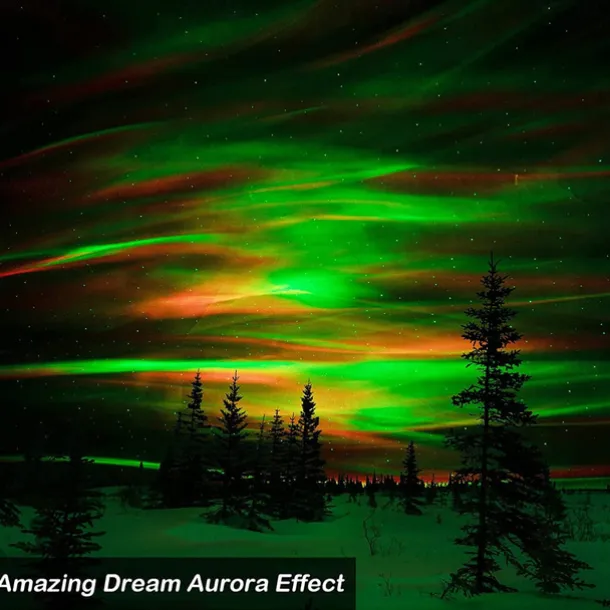 Aurora Galaxy Projector Light Star Projection with Music Speaker Night Light Projector with Moon Northern Lights Projector for Bedroom/Gaming Room/Home Theater/Ceiling