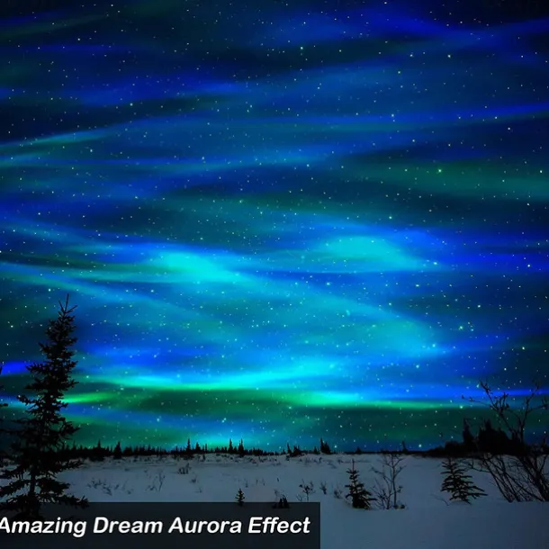 Aurora Galaxy Projector Light Star Projection with Music Speaker Night Light Projector with Moon Northern Lights Projector for Bedroom/Gaming Room/Home Theater/Ceiling