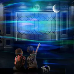 Aurora Galaxy Projector Light Star Projection with Music Speaker Night Light Projector with Moon Northern Lights Projector for Bedroom/Gaming Room/Home Theater/Ceiling