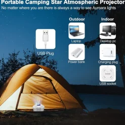 Aurora Star Light Projector with Moon Galaxy Lights Projector with Remote Control Night Sky Light Projector Built-in Bluetooth and Multi-Color Projection Lamp