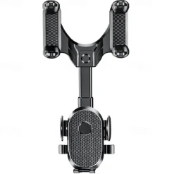 Auto Rearview Mirror Phone Holder in Car Mount Stand for CellPhone Car Mobile Support Rotating Adjustable Car SmartPhone Holder Compatible with 4-7 Cell Phones Phone Accessory
